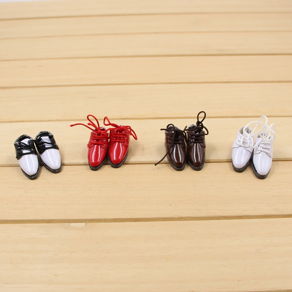 

Leather Shoes for 1/6 blyth doll four colors glossy 3.3cm F&D professional design bjd ICY gift