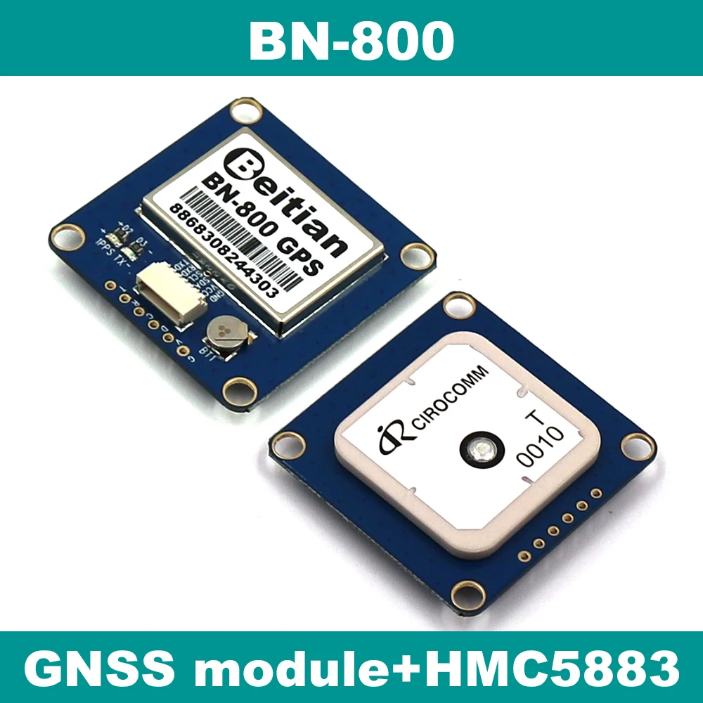 

BEITIAN GNSS module GPS GLONASS Dual flight control GPS module compass HMC5883L,AMP2.6/PIX4/PIXHAWK,BN-800