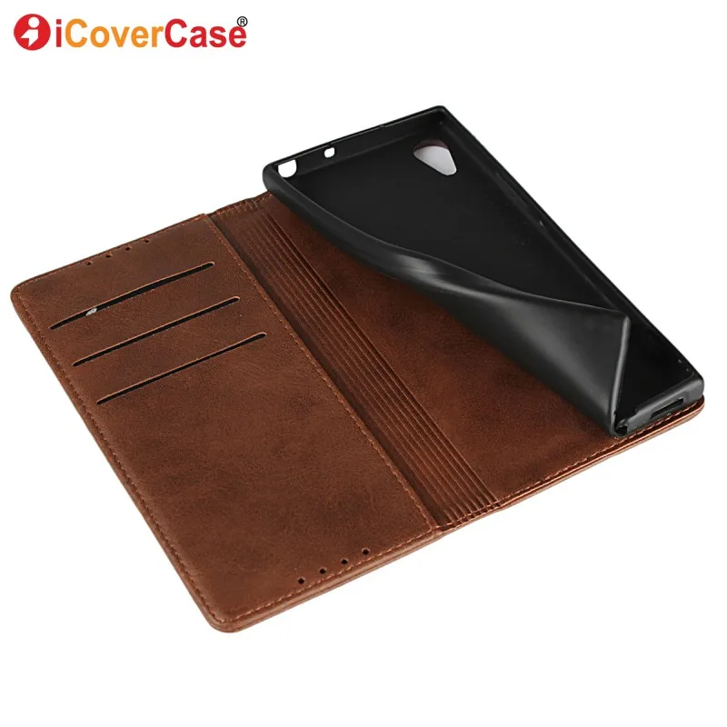 Ceny Etui z klapką SKÓRZANY PORTFEL dla Sony Xperia XA1 magnetyczny pokrywa Coque Funda Hoesjes dla Sony Xperia XA1 Ultra etui na telefony akcesoria