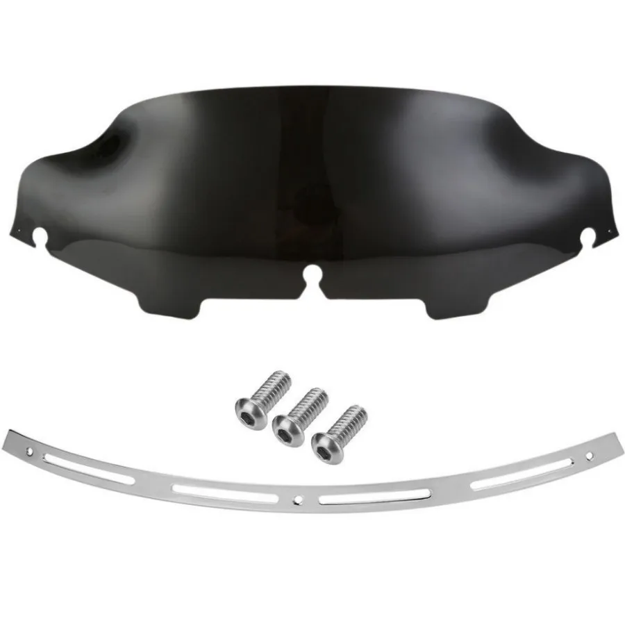 6/ negro parabrisas Fits Fits para Harley Touring Electra Glide 1996/ / 2013 Ranurado Stock Batwing Trim