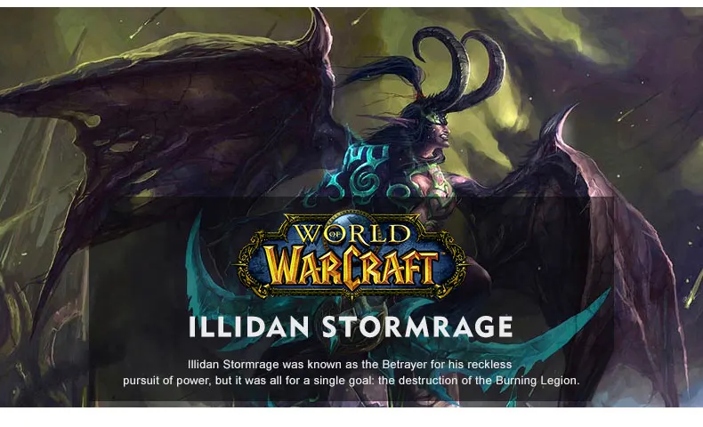 TEE7 Мужская Повседневная футболка с коротким рукавом игра WOW Illidan Malfurion хлопок модный топ с принтом Футболка Мужская Фитнес блузка