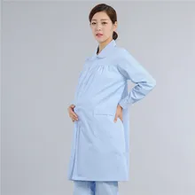 Новые женские медицинские халаты качество доктор униформа для медсестер уход скраб комбинезон с длинными рукавами для Mateniry Pregnance