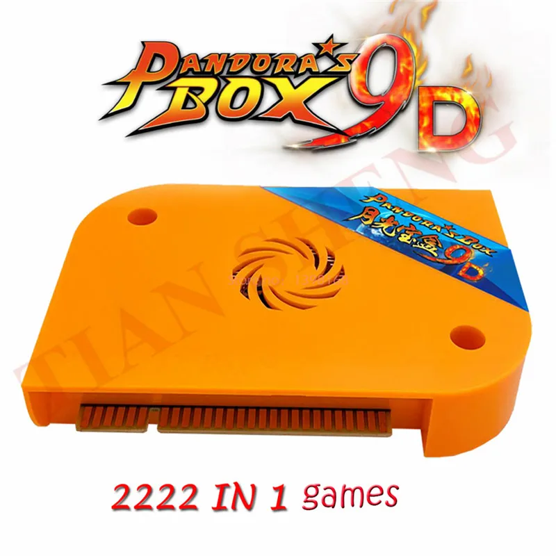 Бесплатная доставка 2019 Pandora Box 9D аркадная версия JAMMA мульти игровая доска 2222 в 1