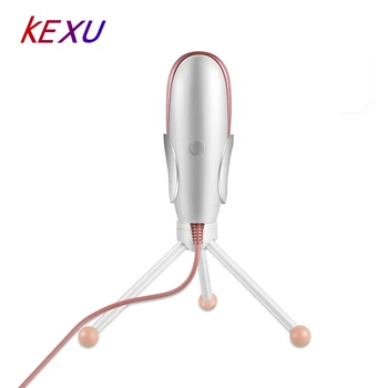 

KEXU Professional Condenser Sound Recording Microphone with Tripod Holder, Cable Length: 1.8m Microphone