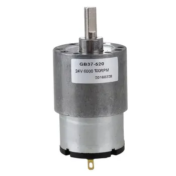 

DC24V 100RPM 37mm Mini Metal Gear Reducer Motor High Torque Gear Box Electric Motor