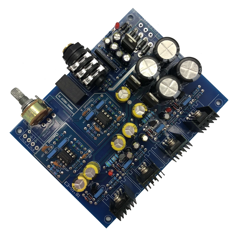 Lusya NE5532 Headphone Amplifier Board BD139 BD140 for 32-600 ohm speaker AC 12V-0-12V or AC15V-0-AC15V T0288 Lusya NE5532 Headphone Amplifier Board BD139 BD140 for 32-600 ohm speaker AC 12V-0-12V or AC15V-0-AC15V T0288