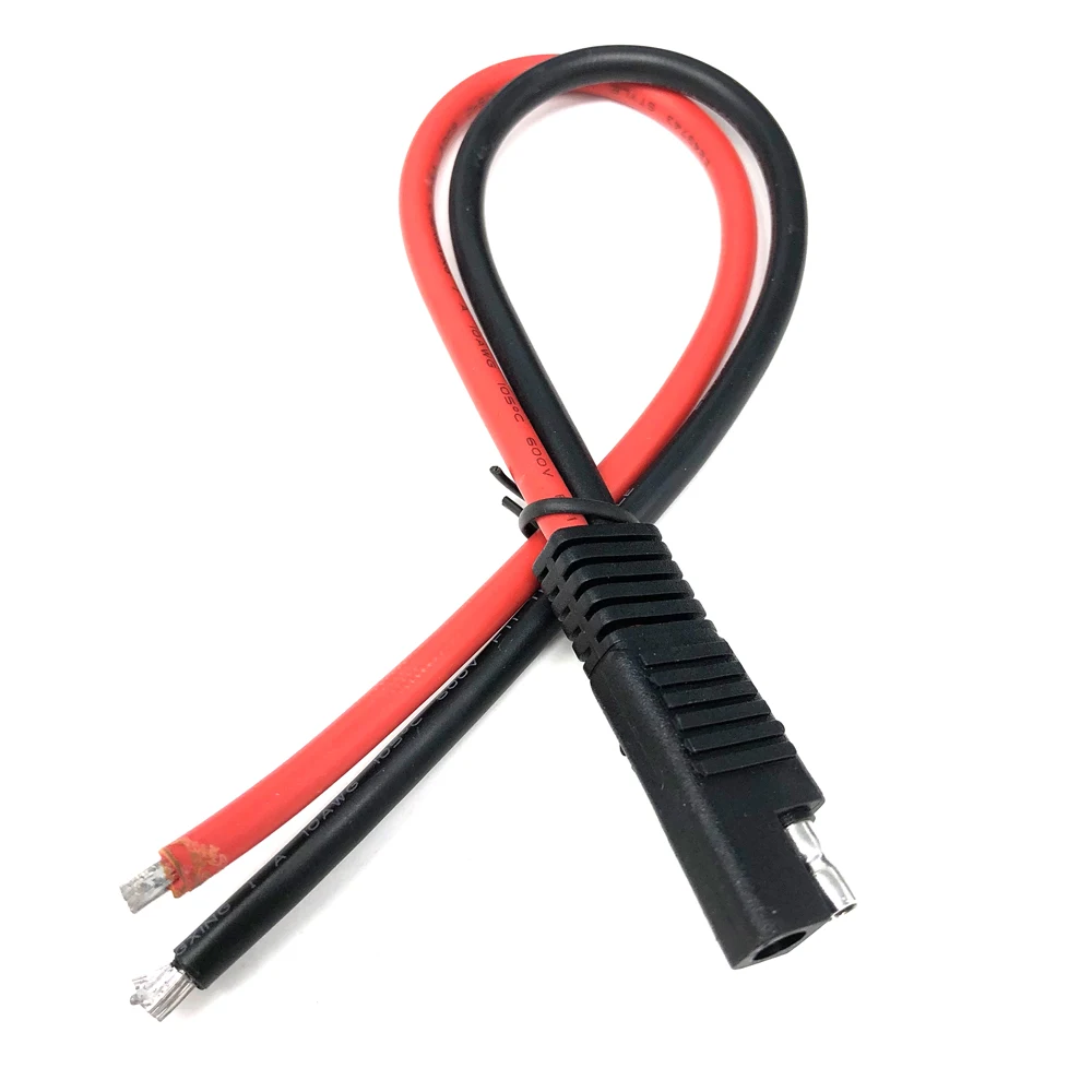 

DIY 10AWG SAE TO SAE Extension Cable DC Power Automotive Extension Cable Solar Panel Battery SAE Plug
