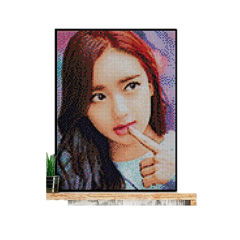 

24 Inch DIY Creative Push Pin Painting Custom Photo Handmade To Send Men And Women Friends Puzzle Nail Painting Wooden Toy Gift