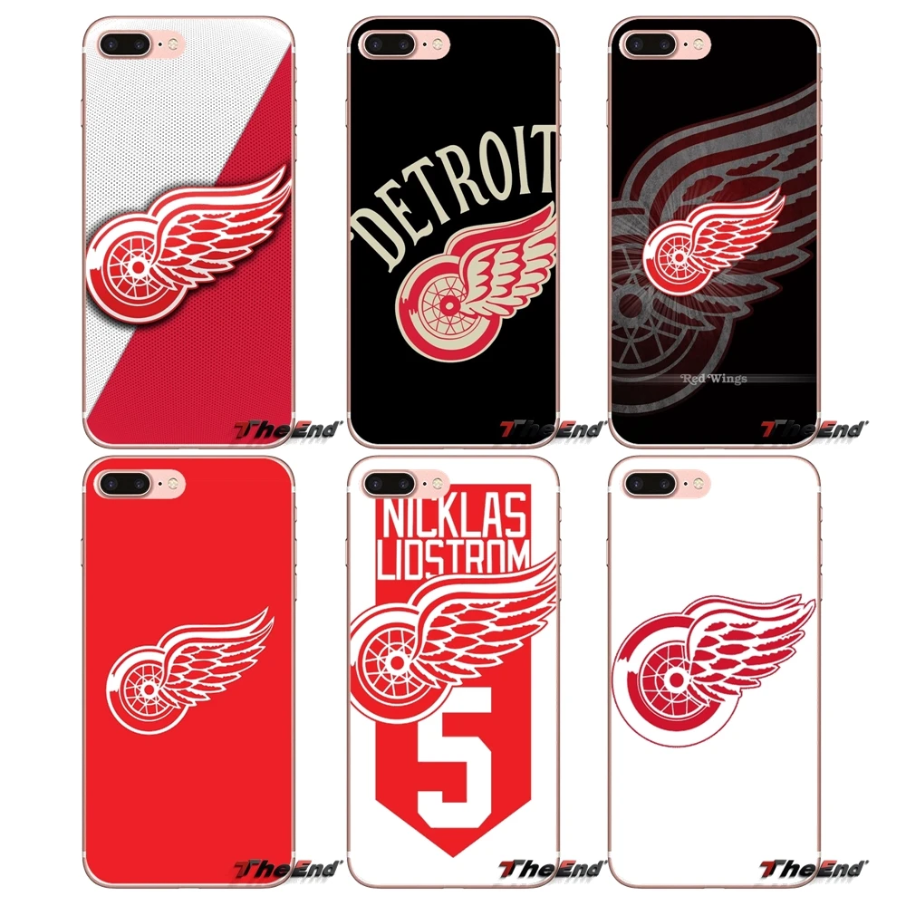 

ice Hockey Detroit Red Wings Transparent Clear TPU Case For Samsung Galaxy J1 J2 J3 J5 J7 A3 A5 A7 2015 2016 2017 J330 J530 J730