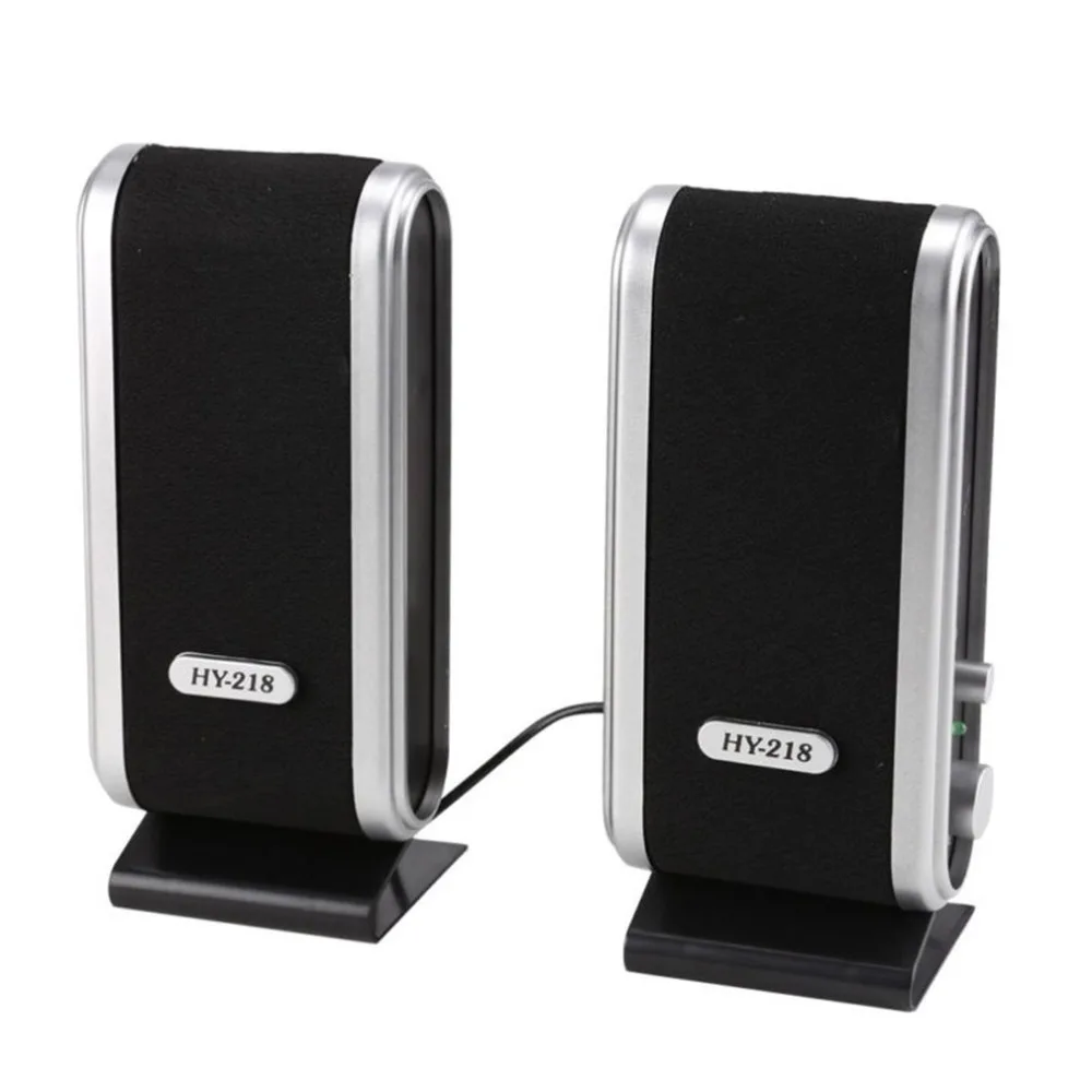 

LESHP Computer Speaker HY-218 Portable USB Stereo Soundbox Music Speakers For Desktop Easy Portable Multimedia Speakers