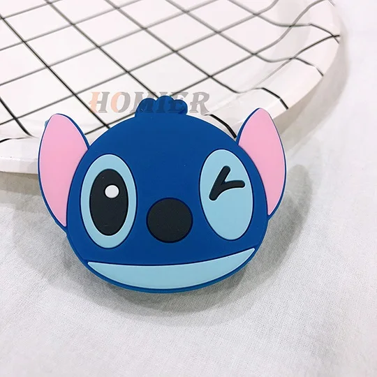 Stitch2 Универсальный кронштейн-подставка для телефона, расширяющаяся подставка, растягивающийся держатель для телефона, милая мультяшная подставка для iphone 6s 7 8 X XS - Цвет: Stitch2