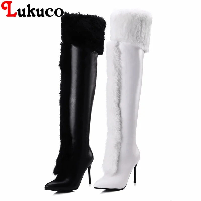 

2018 CONCISE STYLE over-the-knee thin high heel boots large size 37 38 39 40 41 42 43 high quality real pictures free shipping