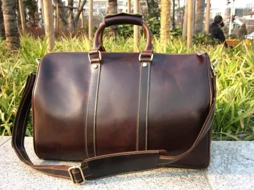 18 New Men S Women Real Leather Travel Bag Duffle Weekend Luggage 18 New Men S Women Real Leather Travel Bag Duffle Weekend Luggage Shoulder Carry On In Bags From Aliexpress Alibaba