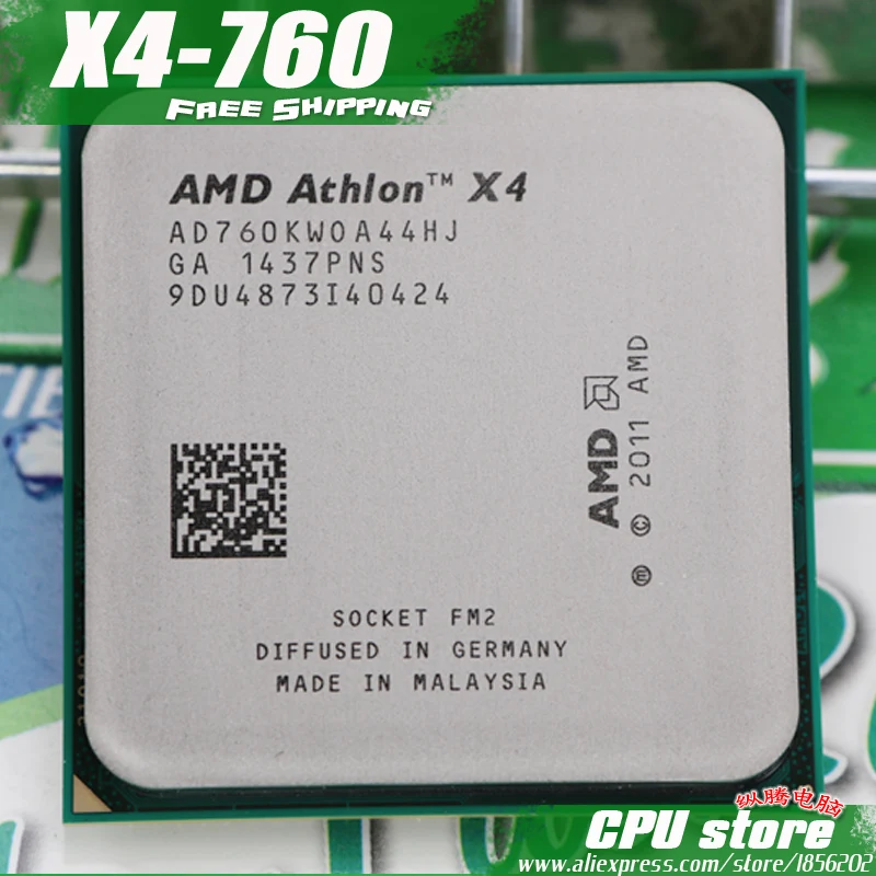 

Free shipping AMD X4 760K Quad-Core FM2 3.8GHz 4MB 100W CPU processor pieces X4-760 (working 100%) ,there are, sell X4 750K 750