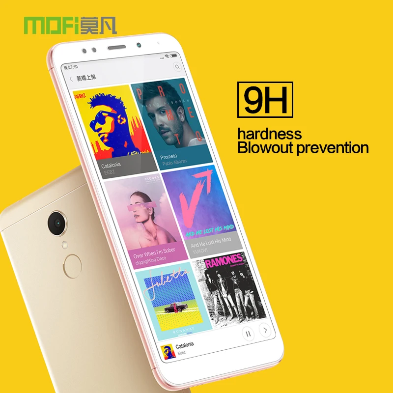 Закаленное стекло MOFI для Xiaomi Redmi 5 Plus защитная пленка с полным покрытием экрана