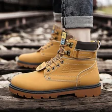 Новинка; модные стильные зимние мужские Ботинки martin; высококачественные кожаные ботинки на меху; зимние ботинки; Bota Shoes