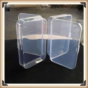 

2Pcs Practical Transparent Fine Storage Box Collection Container Case with Lid