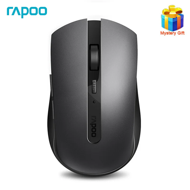 

Rapoo 7200M Original Wireless Mouse Multi-mode Silent Bluetooth Mouse with 1600DPI Bluetooth 3.0/4.0 RF 2.4GHz