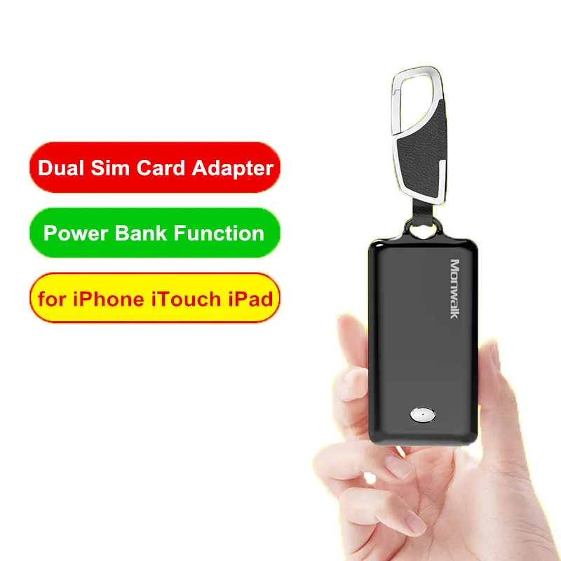 Portable Bluetooth Dual Sim Card Adapter For iPhone XS Max