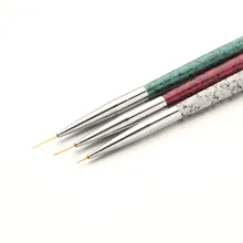 3 шт. Профессиональный Нэйл арт, рисование на ногтях, кисть для рисования, набор кистей для маникюра Frezy Do Frezarki Manicur# YL10