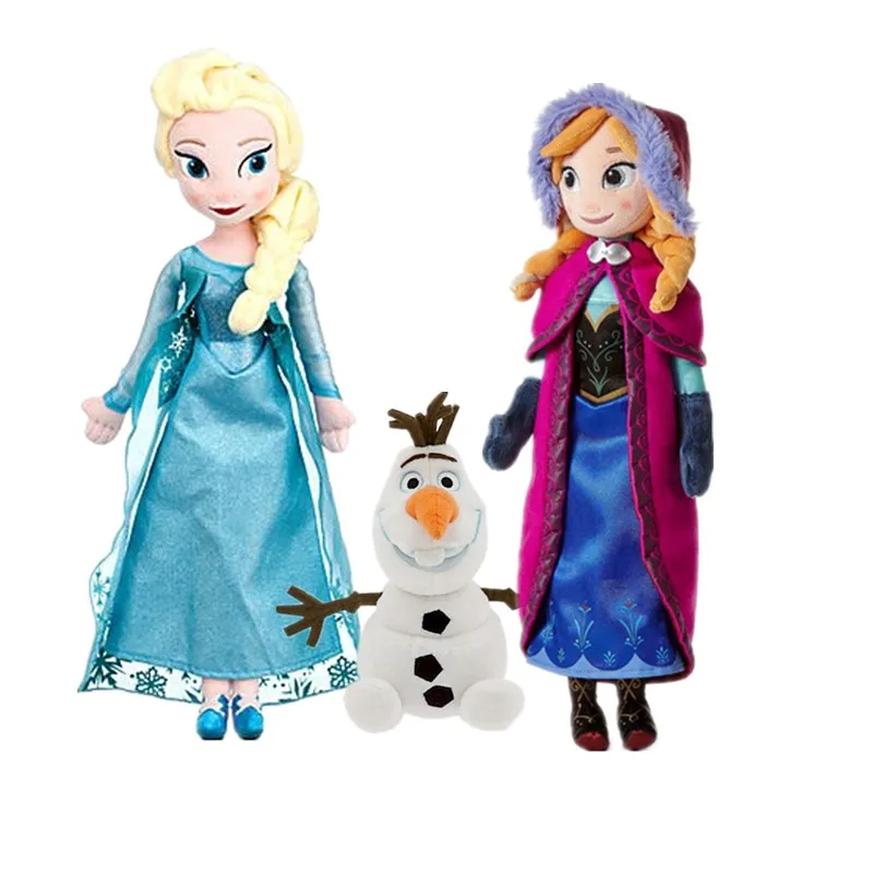 

2017 New Arrival Fever 40cm Boneca Doll Princess Anna Elsa Dolls for Girls Toys Children gift doll plush olaf Elsa Anna