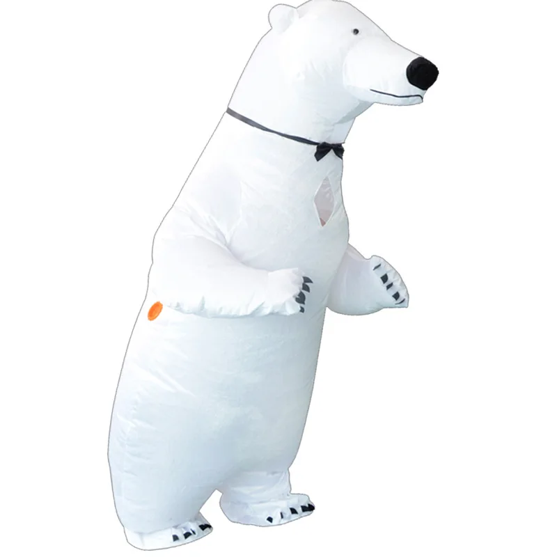 Вечерние надувные костюмы для взрослых на Хэллоуин, милый костюм полярного медведя, одежда для выступлений для женщин и мужчин, карнавальные костюмы Пурим для косплея