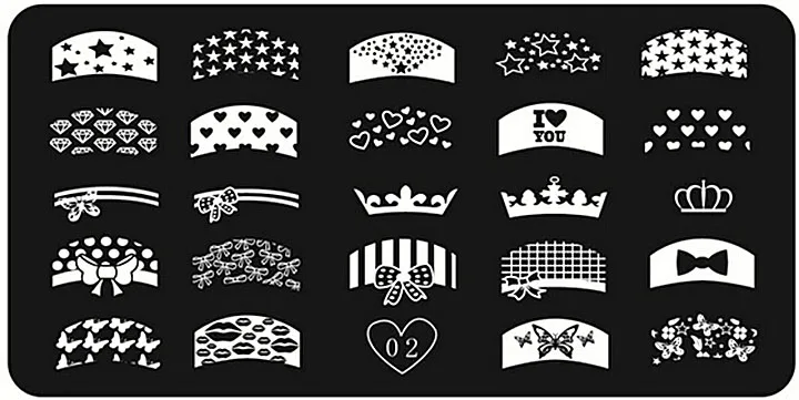Kimcci красивые пластины для штамповки ногтей 3D из нержавеющей стали для дизайна ногтей шаблоны трафареты Маникюрный Инструмент изображение штамп макияж лак
