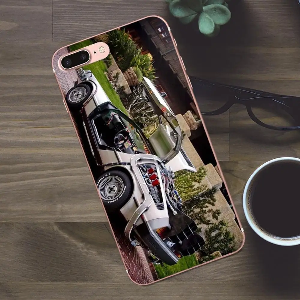 Bixedx Delorean автомобиль Назад в будущее ретро для Huawei G8 Honor 5C 5X 6 6X 7 8 9 Y5II Mate P7 P8 P9 P10 P20 Lite