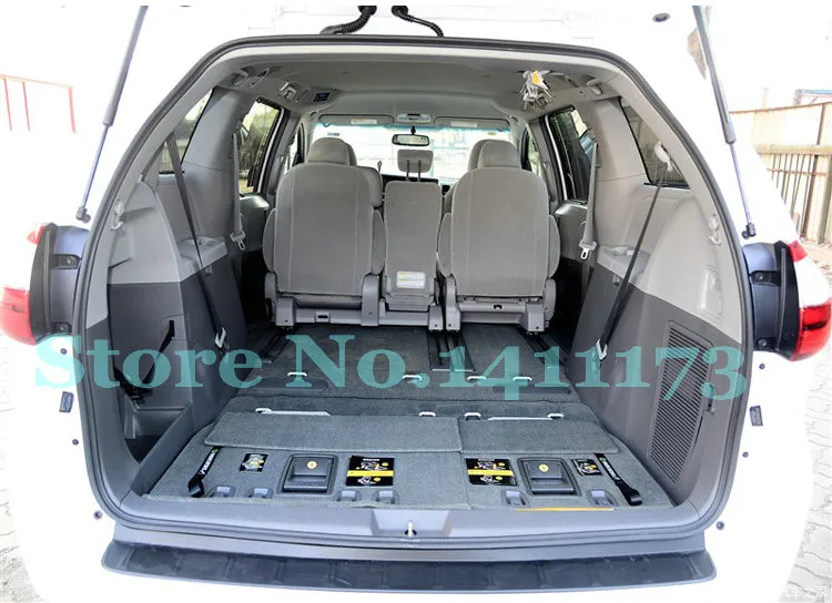 CFMDX1TT9389 Black Coverking Custom Fit Rear Floor Mats for Select Toyota Sienna Models Nylon Carpet