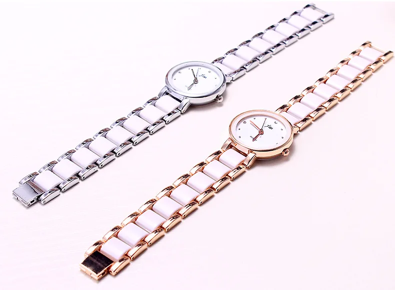 Акция, Настоящее розовое золото, брендовые Ретро студенческие женские модные часы с керамическим браслетом, женские кварцевые часы