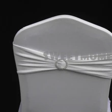 200 белые горячие продажи полосы спандекс/лайкра полоса в лайкровый чехол на стул полоса в лайкровый пояс полоса с круглым Диаманте