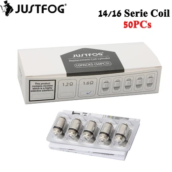 

50pcs/lot Original Justfog Repacement Coil 1.2ohm 1.6ohm Core Head Fit for Justfog C14 Q14 Q16 P16A P14A Kit