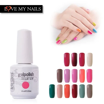 

15ml Arte Clavo Lacquer Varnish (Choose Any 6 Colors) Top And Base Gel Nail UV Gel Polish Soak Off UV Lamp Nail Salon