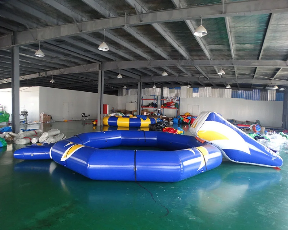 High Quality Trampoline Water Park Inflatable Water Trampoline Combo