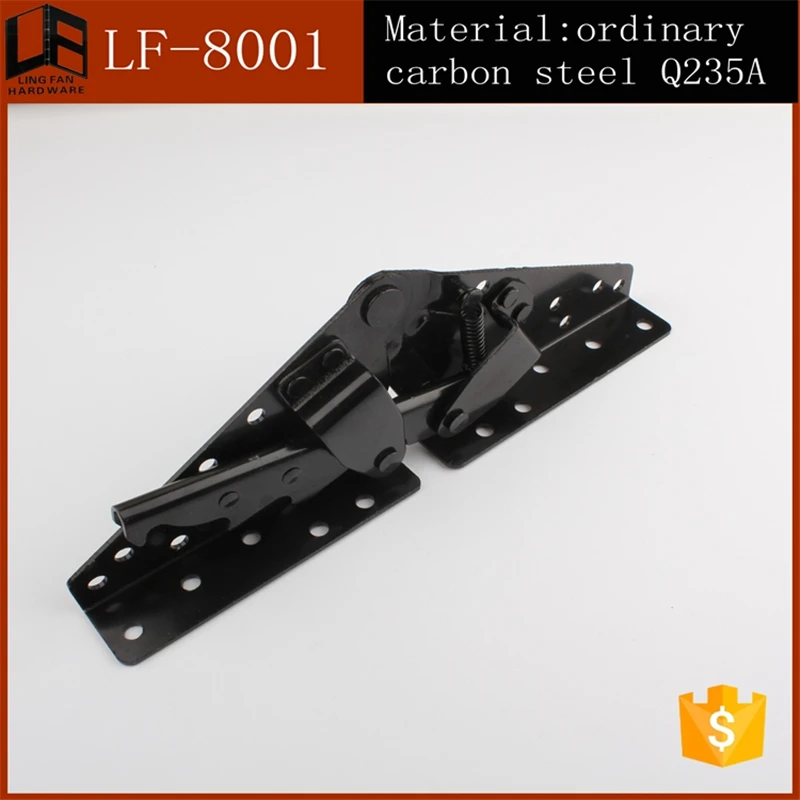 105 Degree adjustable folding sofa bed mechanism/slat bed hinges/metal