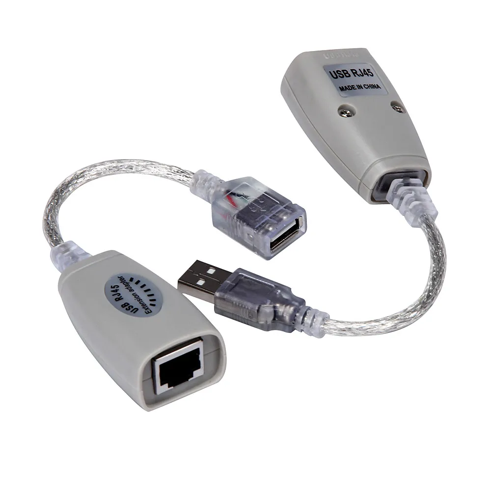 USB адаптер расширения, до 150 футов с помощью CAT5 RJ45 LAN кабель конвертер усилитель сигнала и сетевое соединение#5 ￥