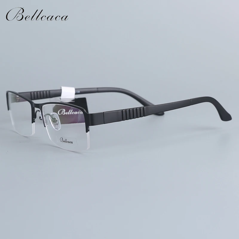 

Bellcaca Spectacle Frame Men Eyeglasses Nerd Computer Optical Prescription Clear Lens Eye Glasses Frame For Male Eyewear 16006