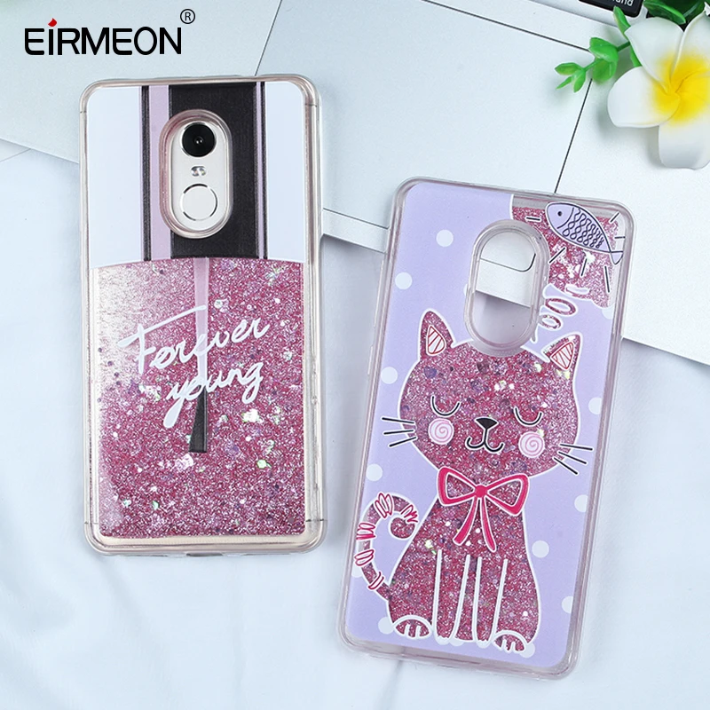 

Cover For Xiaomi Redmi S2 5 Plus Note 5 Note 4 4X 5 Pro Case Liquid Glitter Quicksand Bling Floral Soft TPU Case For Redmi 4X 4A
