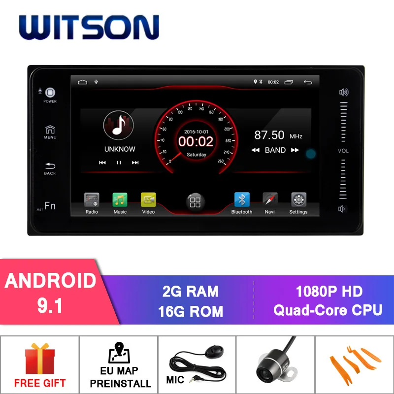 

WITSON Android 9.1 2GB RAM 16GB FLASH CAR RADIO for TOYOTA RAV4/COROLLA/VIOS AUTO CAR STEREO+DAB+OBD+TPMS+DVR+Wifi/3G supported