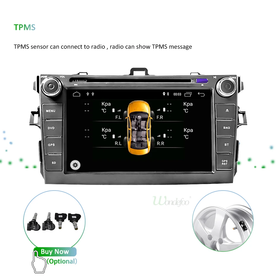 Perfect DSP IPS 4G 64G Android 9.0 AV Output 2 DIN DVD PLAYER For Toyota Corolla 2007 2008 2009 2010 2011 GPS Navigation Stereo Radio 25