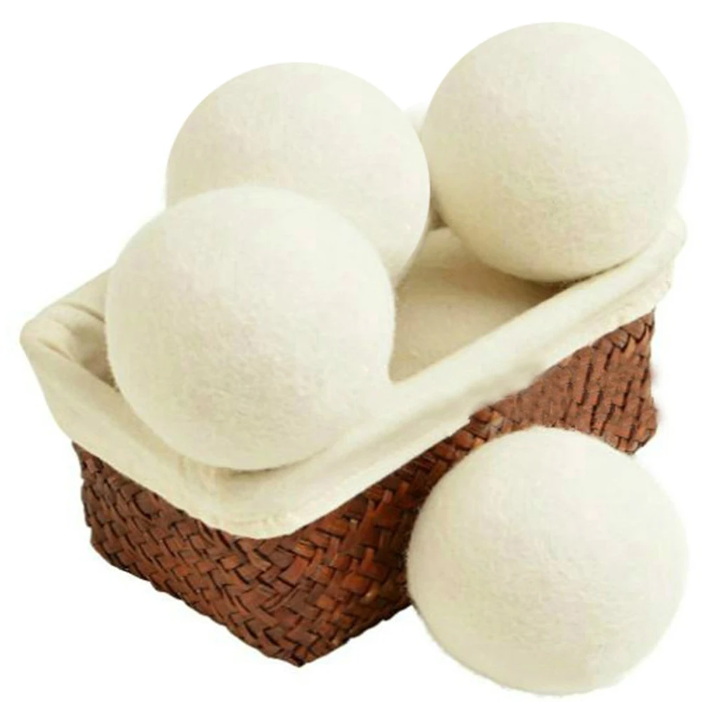 Сушилка для органической шерсти премиум-класса шарики для стирки чистый шар натуральный органический тканевый умягчитель ткани Полировочный шар для стиральной машины