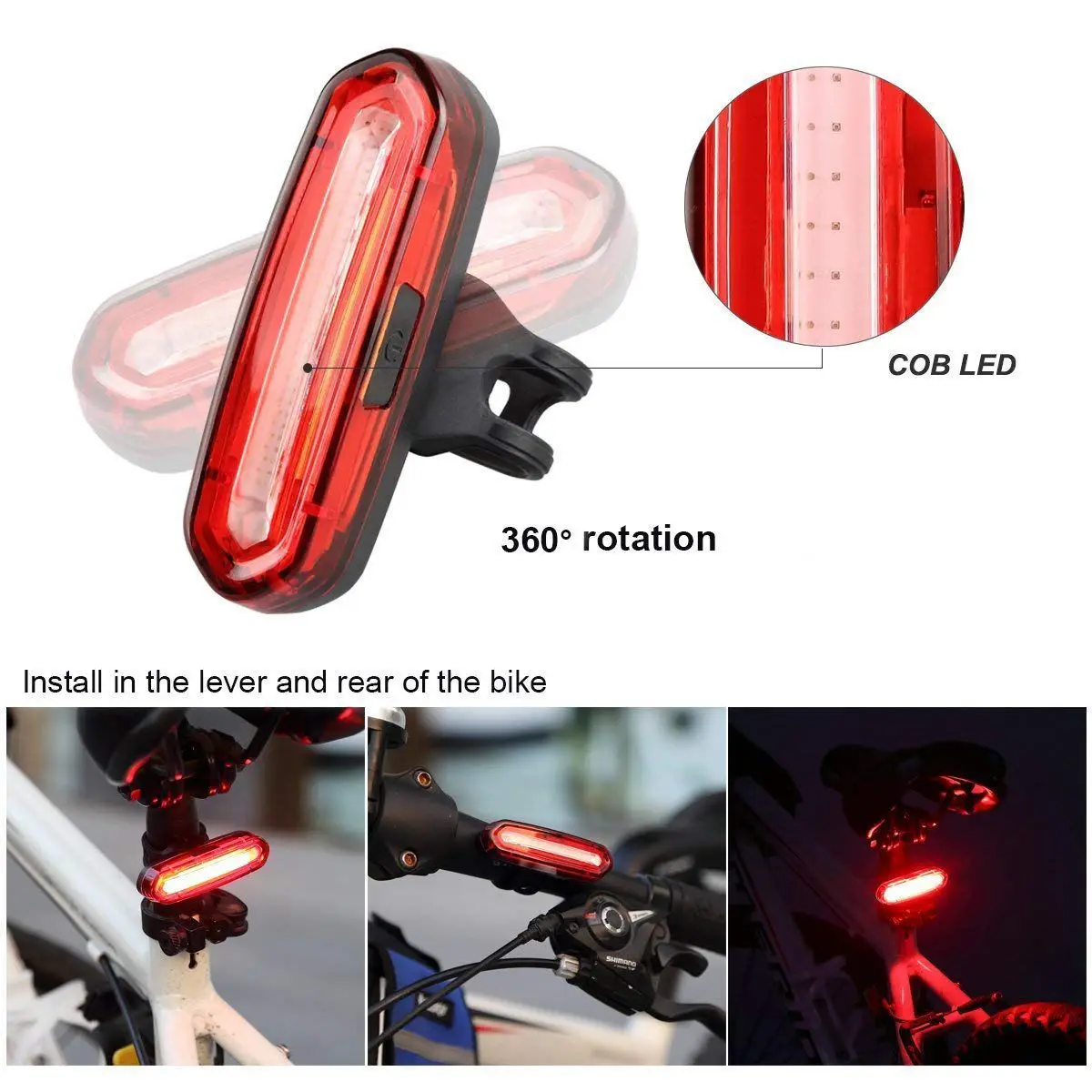Sale Ultra Bright LED Bike Tail Light, USB Rechargeable Bicycle Rear Light, IPX6 Waterproof and Easy Install Helmet Light 3 Sale Ultra Bright LED Bike Tail Light, USB Rechargeable Bicycle Rear Light, IPX6 Waterproof and Easy Install Helmet Light 3