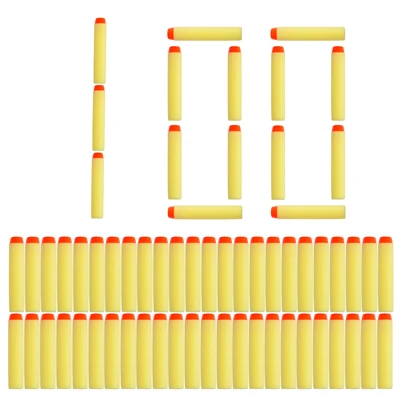 100 шт. полая голова 7,2 см мягкие пули игрушечный пистолет Дартс для Nerf Gun пополнения Дартс универсальная пена бластеров для n-удар Элитной серии - Цвет: 100pcs