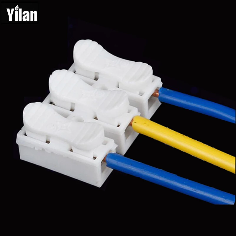 Wholesales 500Pcs 3 pin push quick cable connector terminal Wiring