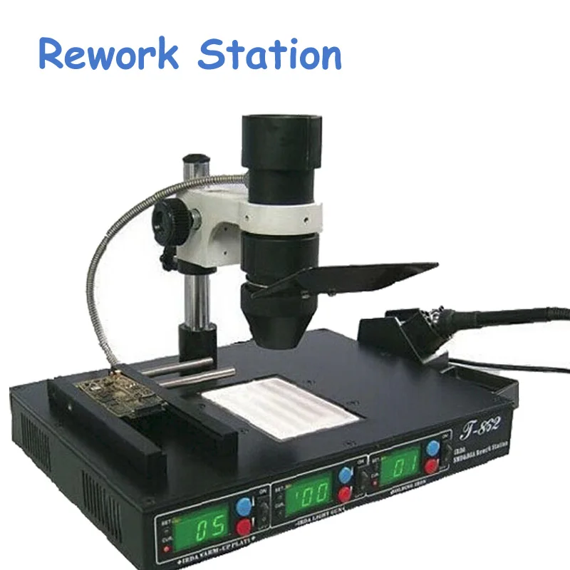 SMT Инфракрасная паяльная станция BGA SMD паяльная станция пайка Сварка IC реболлинговое устройство T862