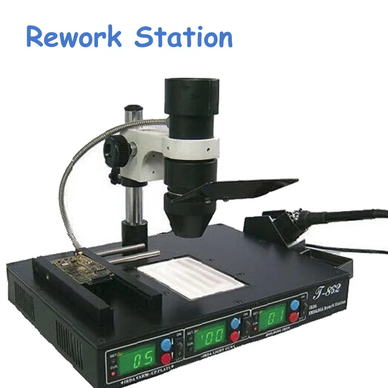 

Free ship by DHL 1pcs PUHUI T862 SMT SMD rework station solder welder infrared bga rework station IC reballing machine