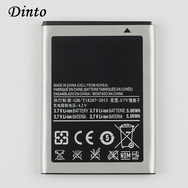 Аккумулятор Dinto EB494358VU для Samsung Galaxy Ace S7250D S5670 S5830 1350 мАч|Аккумуляторы мобильных