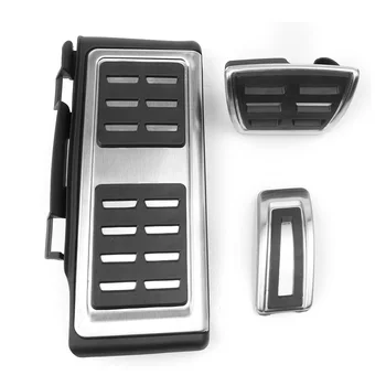 

AT Foot Pedal Rest Gas Brake Cover For Volkswagen GOLF 7 MK7 Accelerator Accessories Stainless Steel