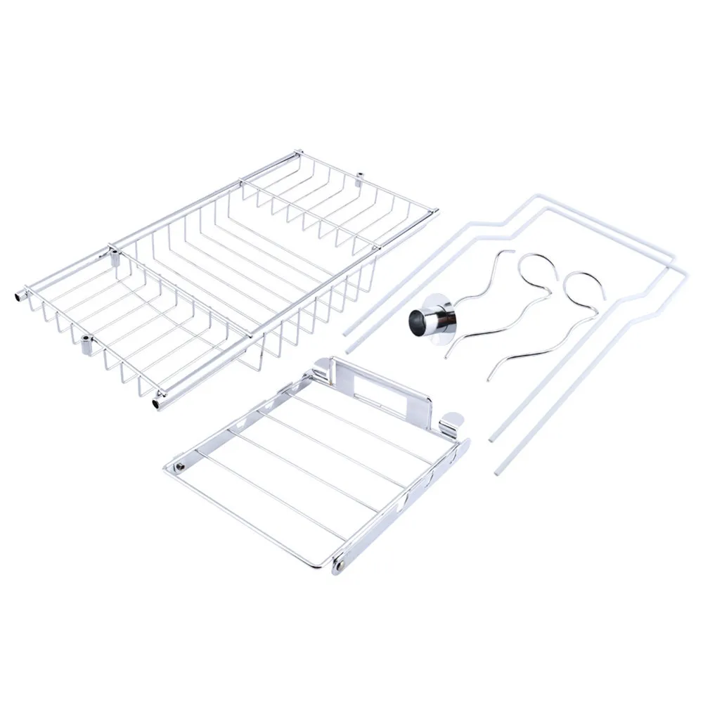 Металлический поднос для ванной, спа, ванной, полка, мостик, ванна, Caddy, поднос, стойка для вина, стекло, держатель для книг, подставка для хранения ванной