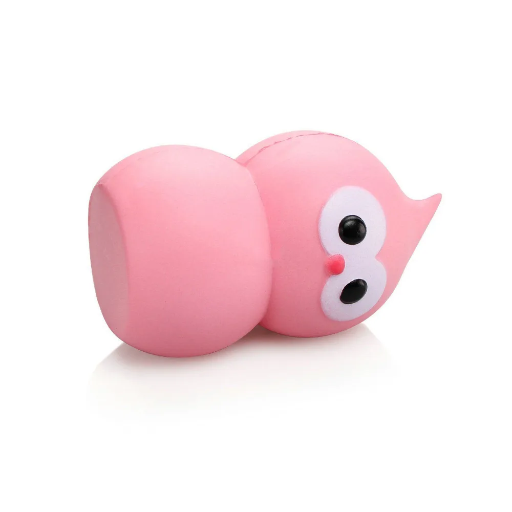 Squishies Kawaii بقي البومة اسفنجي بطيئة ارتفاع لينة ضغط محشوة لعب الاطفال المحمول شريط لتعليق الهاتف المحمول متعة ضغط الإفراج هدية